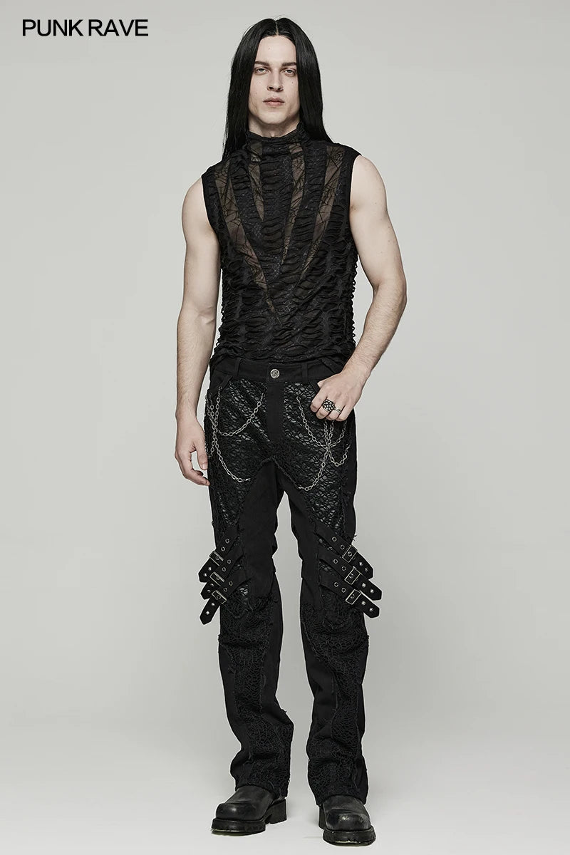 Sharp Tooth Asymmetric Vest for Men