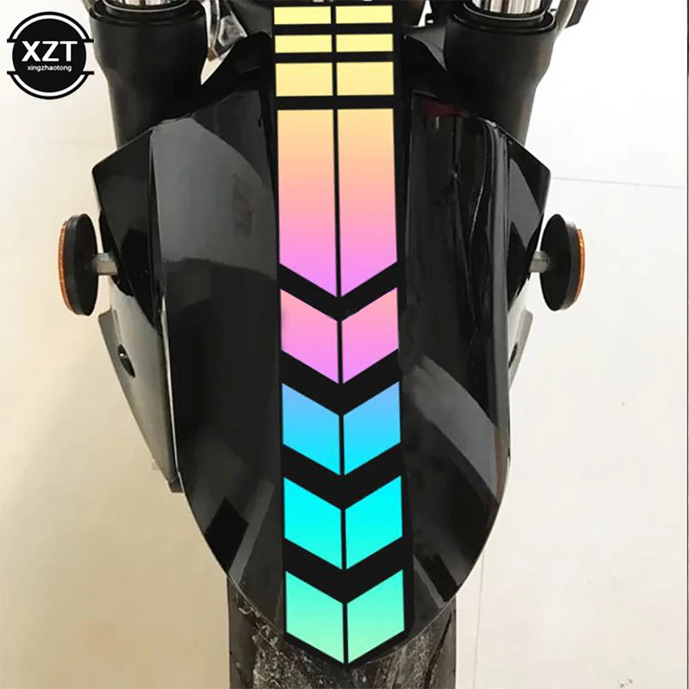 Reflective Arrow Decals for Motorcycle Safety