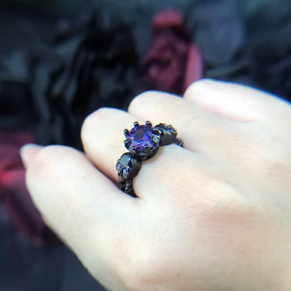 Retro Punk Skull Gothic Ring For Women
