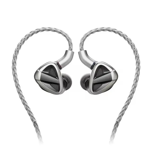 FiiO FH19 2DD+6BA Hybrid Driver HiFi Music IEM Hi-Res Audio In-Ear Earphone MMCX Detachable Cable Wried Earbuds