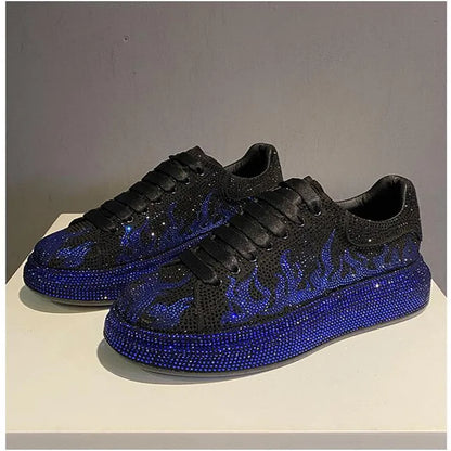 New Luxury Charming Men Showy Rhinestone