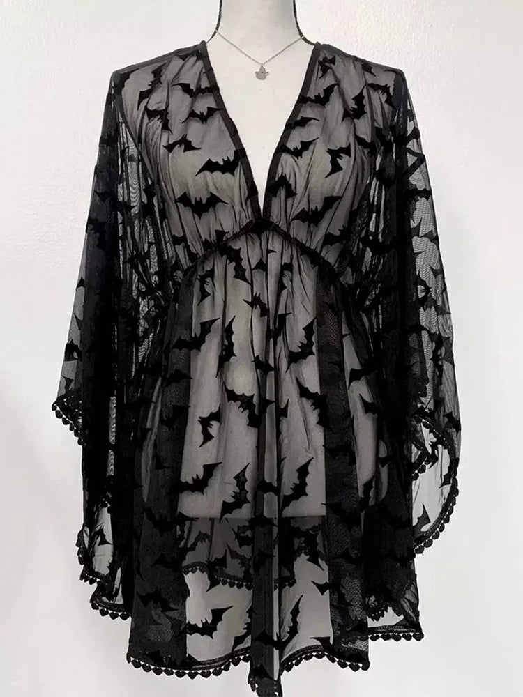 Chiffon Lace Nigh Club Dress for E-Girls