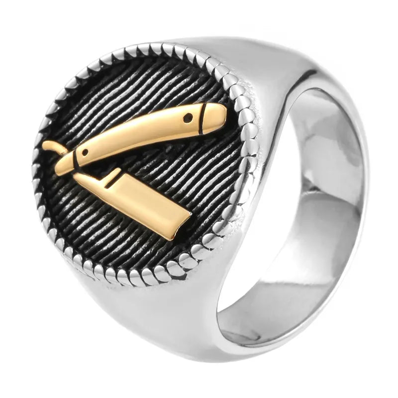 Punk Mummy Spellbound Ring in Purple Steel