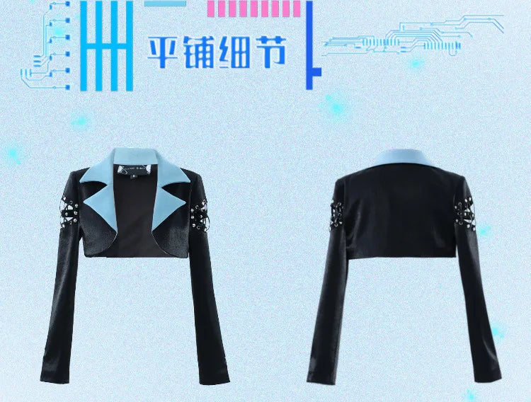 Mystic Charm: Y2K Noir Blazer for Enchanted Nights
