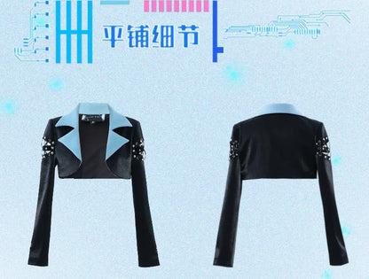 Mystic Charm: Y2K Noir Blazer for Enchanted Nights