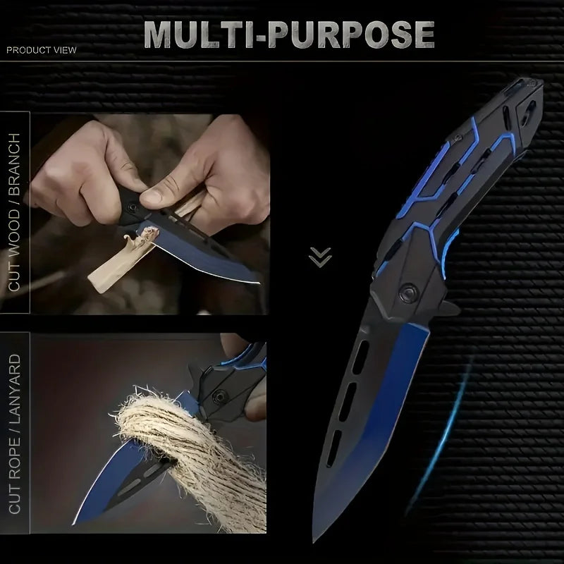 SurvivorPro: Dual-Color Portable Folding Knife