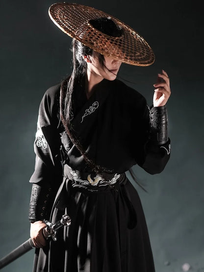 Vintage Knight Hanfu Robe: Cosplay & Dance Attire