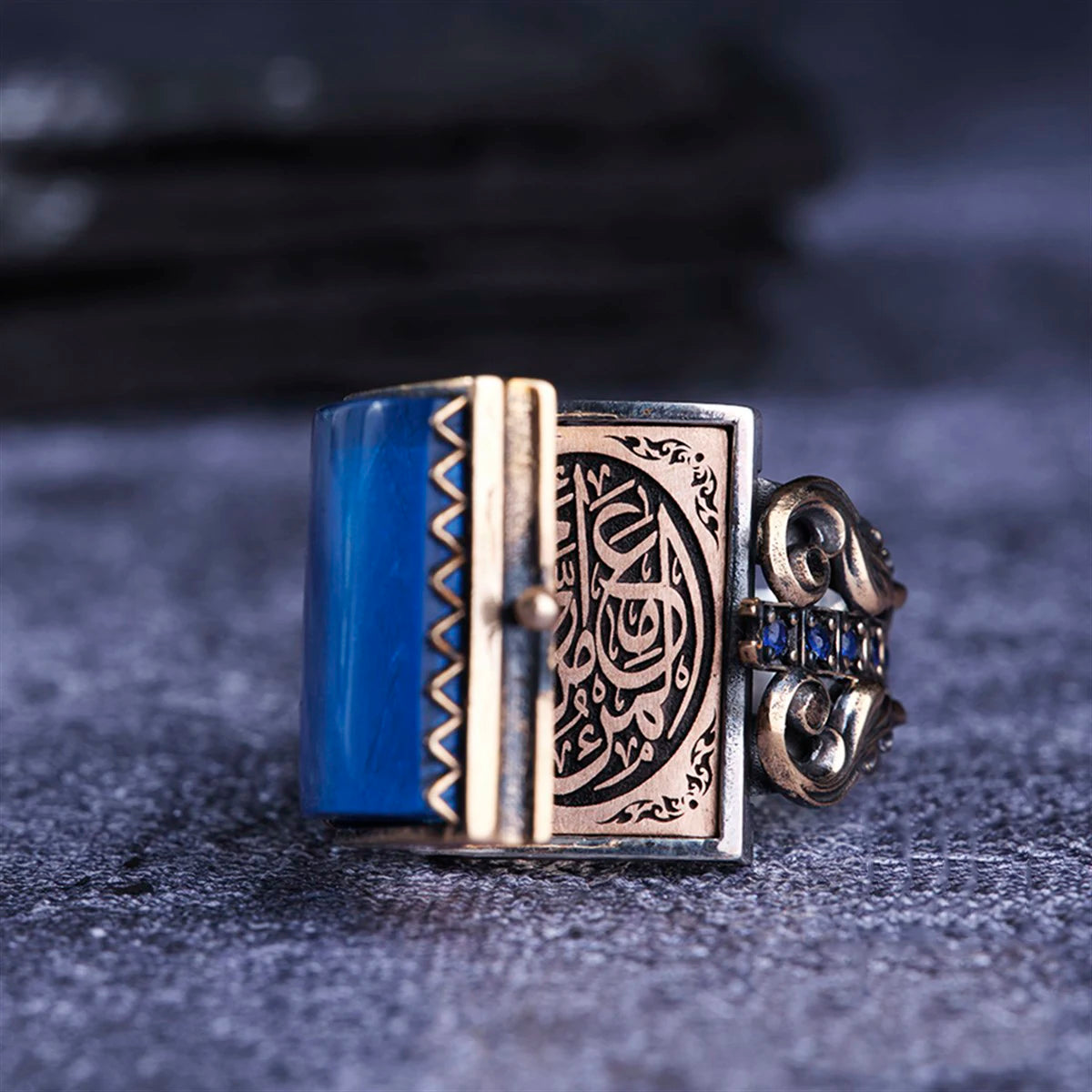 Silver Engraved Special Craftmanship Handmade Ring