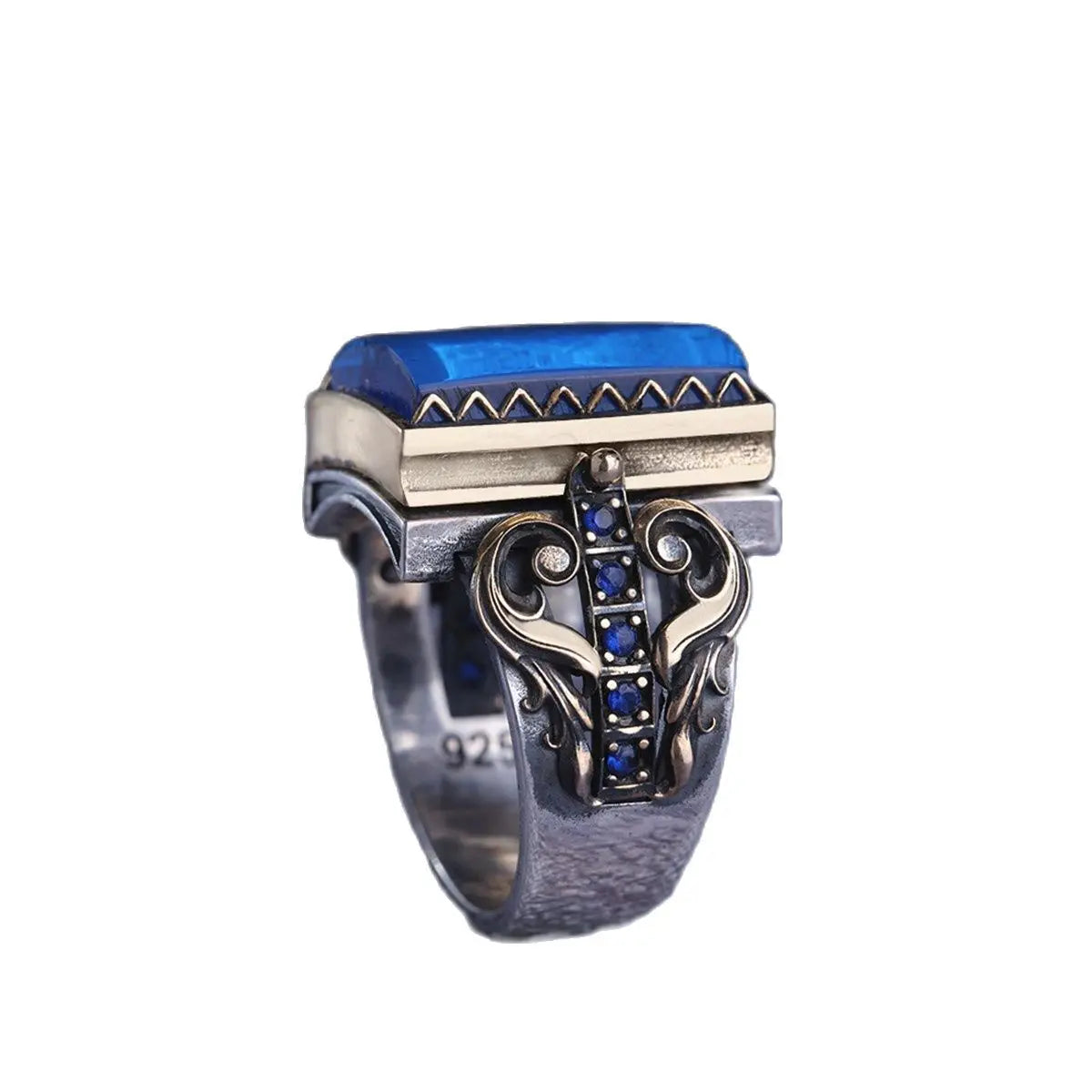 Silver Engraved Special Craftmanship Handmade Ring