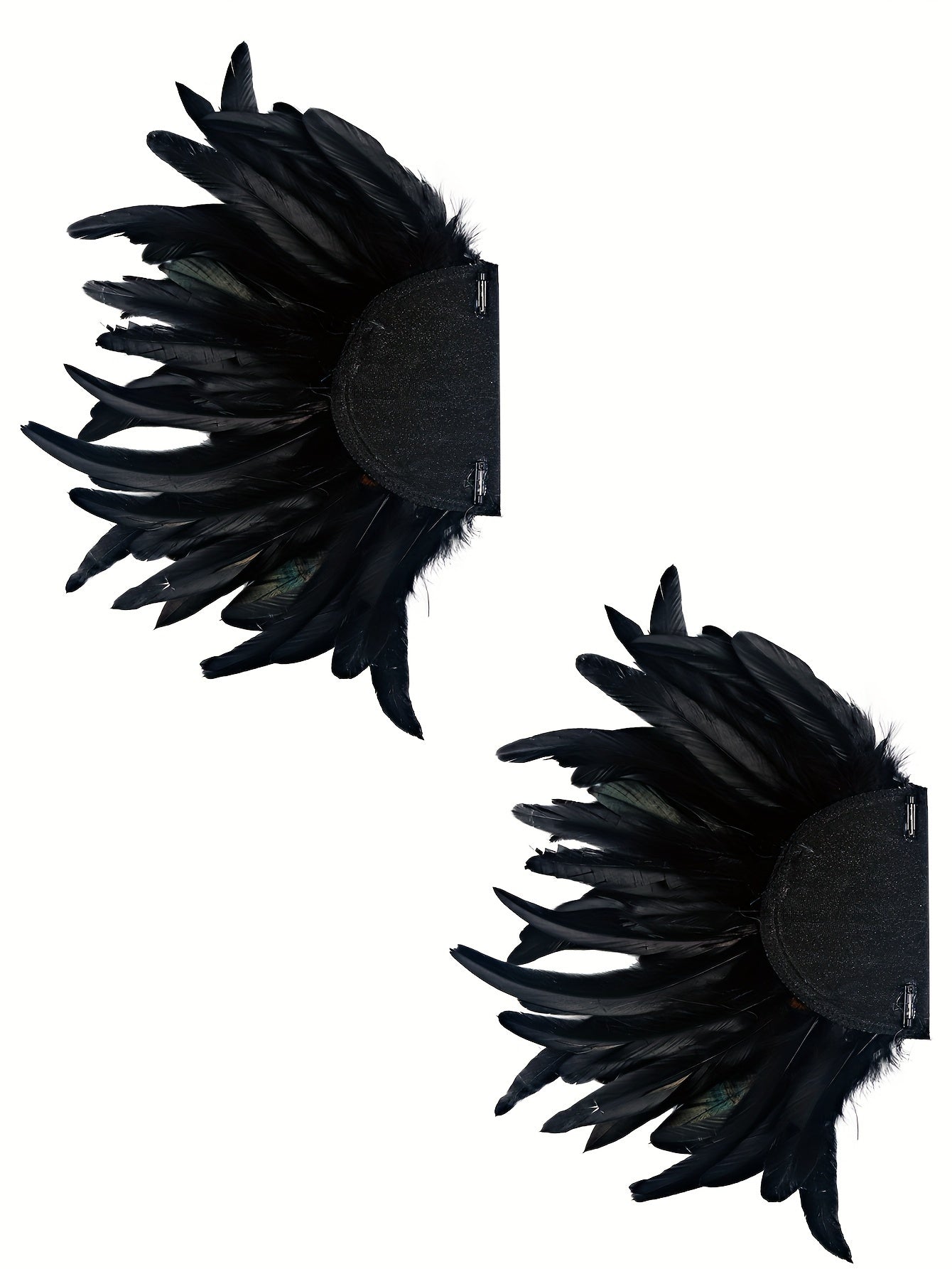 Product Name: Gothic Elegance: Feather Shoulder Shrug Set