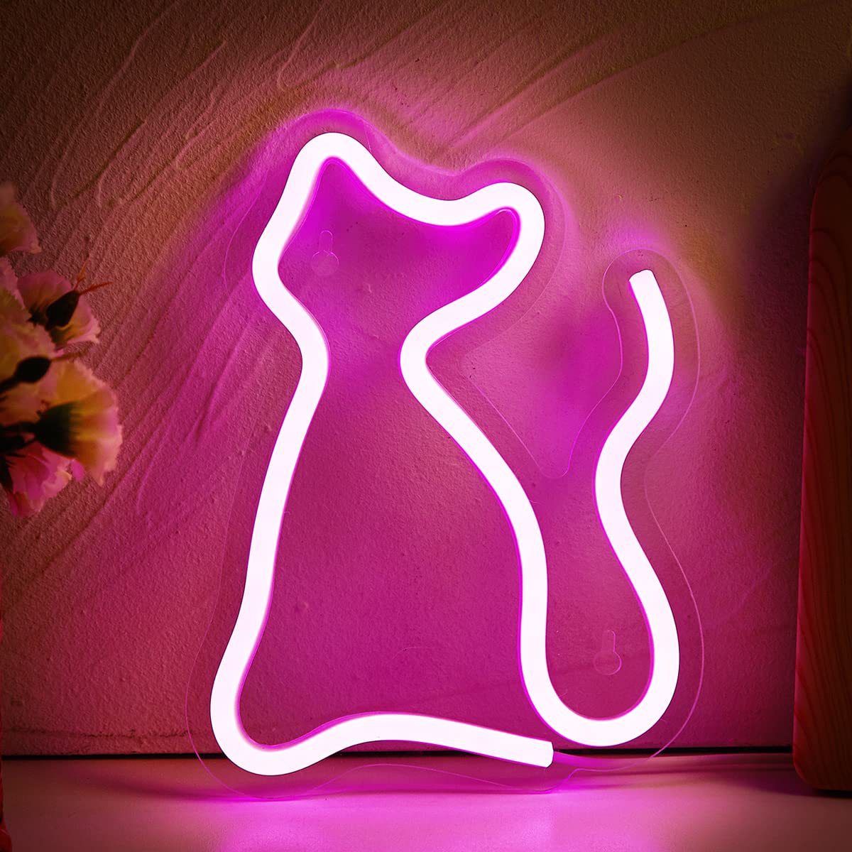 Led Neon Light Glowing Cat Night Light Gift