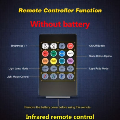 MotoGlow 4pc RGB LED Strip Lights with Remote Control