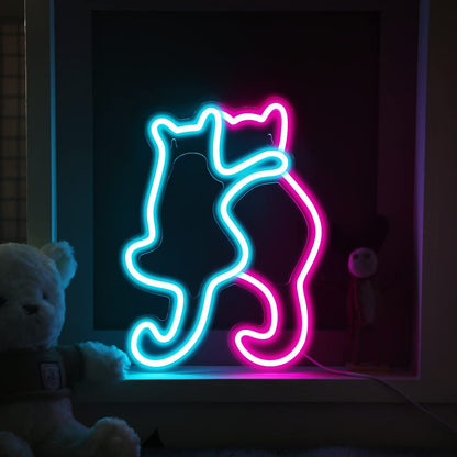 Led Neon Light Glowing Cat Night Light Gift