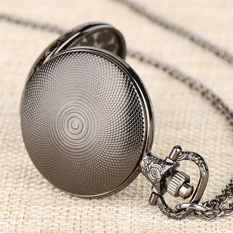 Chic Pocket Watch - Crow & Skull Design