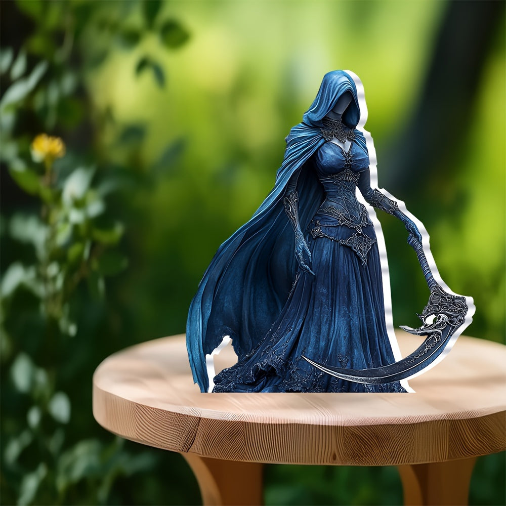 Boho Grim Reaper Acrylic Decor - 15cm Collectible