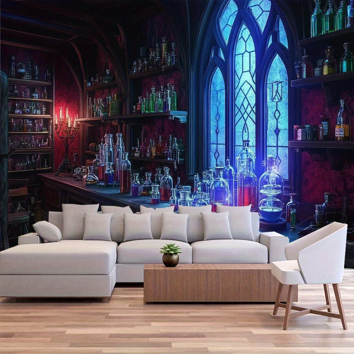 Enchanted Witch's Alchemy Wall Tapestry
