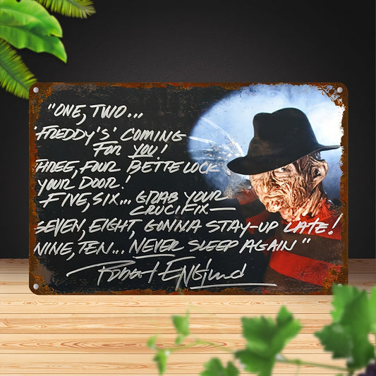 Nightmare Metal Sign - Freddy Krueger