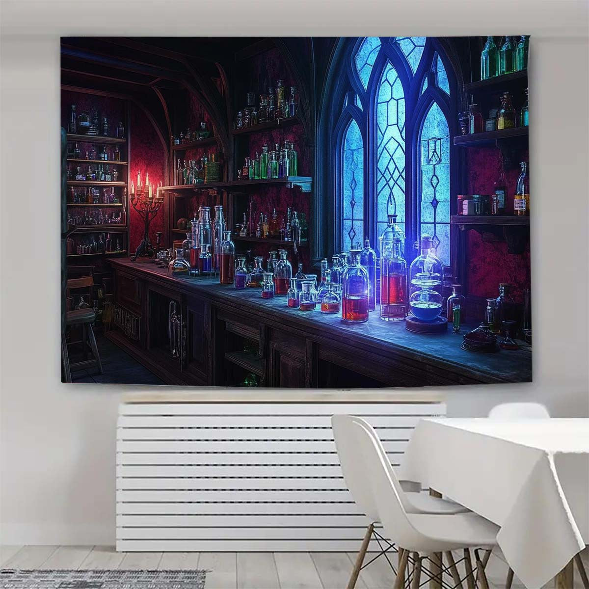 Enchanted Witch's Alchemy Wall Tapestry