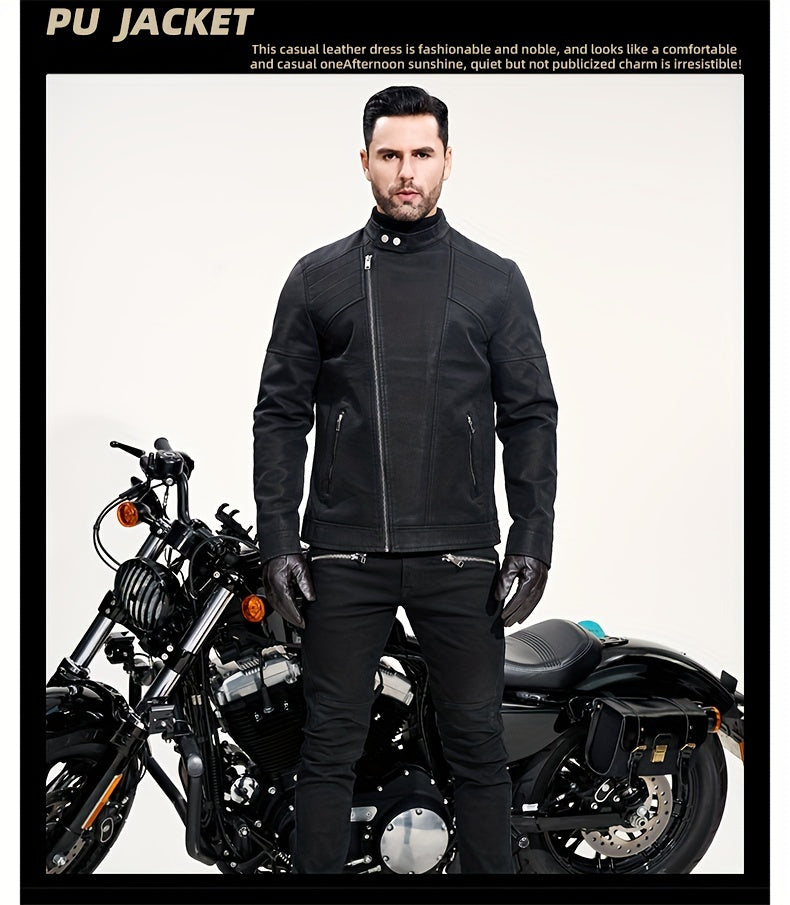 Revved Up Vintage Faux Leather Biker Jacket