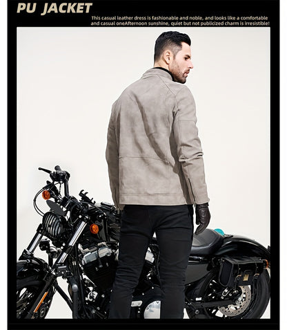 Revved Up Vintage Faux Leather Biker Jacket